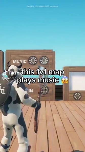 1v1 Map Playing Music in Fortnite