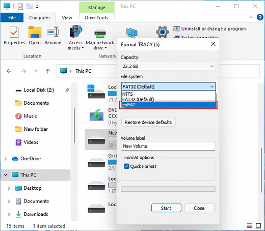 How to Format USB/External Hard Drive to ExFAT [Windows & Mac]