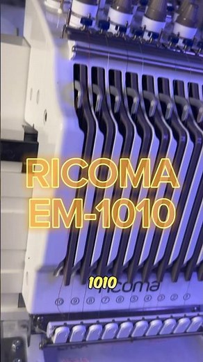 Ricoma EM-1010 🪡🧵 #embroidery #customembroidery #ricoma #ricomaem1010 #em1010