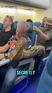 Dad’s Airplane Trip Turns Into A Soldier Surprise‼️ 😳✈️