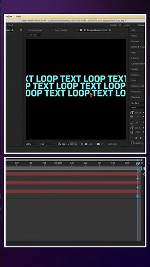 Creating a Text Loop in After Effects | Tutorial