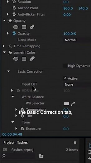 How to use Keyframes to create a Flash Effect in Adobe Premiere Pro
