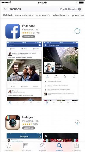 Facebook for iPhone: Downloading the App