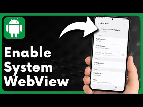Enable Android System WebView to Fix App Crashes