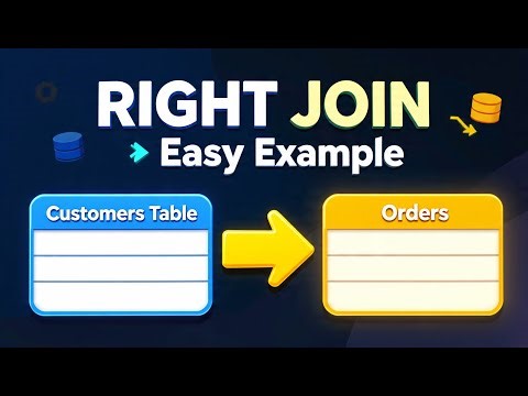 “SQL RIGHT JOIN Explained with Easy Example | Learn SQL Joins Fast 🔥”