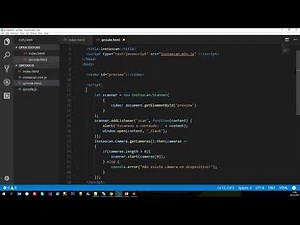 Lendo QR Code com JS (instascan.js) / Reading QR Code with JS