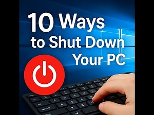 How to Shut Down Your PC – 10 Different Methods (Beginner to Advanced)