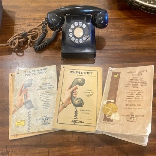 1965 TELEPHONE BOOK for Kingman and Mohave County! Facebook live event today, Sunday, at 11:30 am from Antares Point Visitor Center and Gift Shop home of Giganticus Headicus ! As part of my collection of Kingman stuff I have 3 vintage phone books, 1959, 1965, and 1969. I’m going to go through some of the ads (which are fantastic) and I can look up any names if someone requests it. | Gregg Arnold