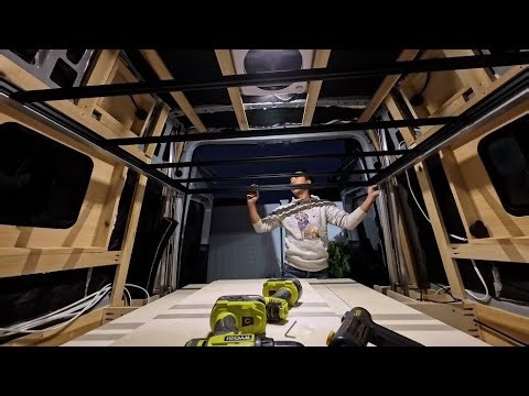 Getting the Bed Lift System Installed and Tested in our DIY Sprinter Build