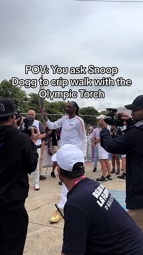 Snoop Dogg Crip Walks with Olympic Torch | Olympics 2024 Entertainment