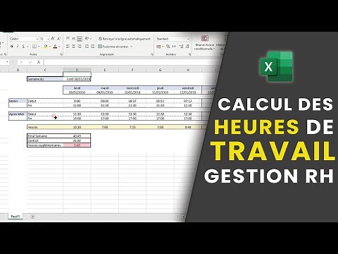 Excel calcul des heures pour les RH