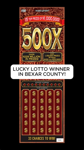 Winning scratch off ticket sold in Bexar County