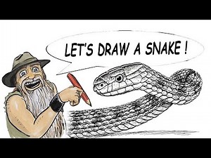 How to Draw a Snake - the Rough Scaled Snake (intermediate - advanced)