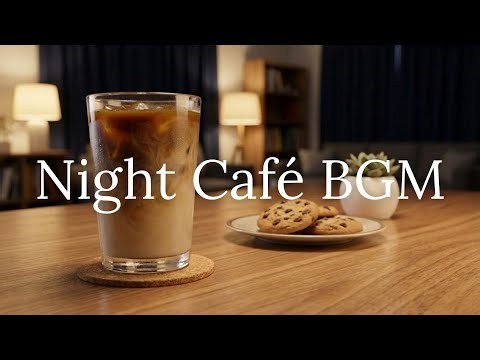 【Night Café BGM】静かな夜のやすらぎとアイスカフェオレ｜Minimal Ambient Lo fi・睡眠作業用