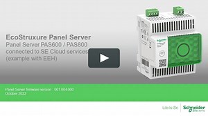 Panel Server video – connect a Panel server to the Schneider Electric cloud Services