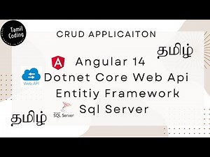 CRUD Application using Angular 14, Donet core Web API, Sql server | Crud Operations | Tamil