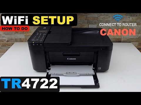 Canon Pixma TR4722 WiFi Setup, Wireless Setup, Connect To Home Wireless Network.