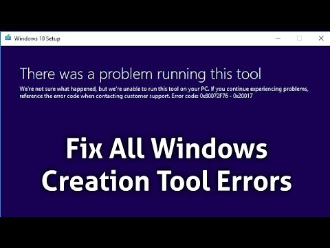 How to Fix Windows 10 Media Creation Tool Error (There was a problem running this Tool) | 2019