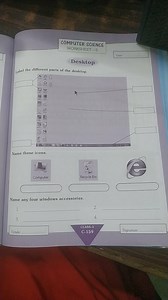Computer Science Worksheet - DesktopLabel the different parts... | Filo