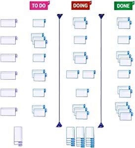 PATboard Scrum Board and Kanban Board - Basic Toolset - with nanocups for Glass - The Perfect Agile Tool – Productivity Tools for Scrum, Kanban and Agile Planning