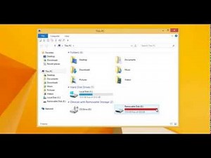 How to ungroup and separate removable drives in This PC in Windows 8.1