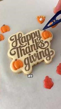 Easy Thanksgiving Cookie Decorating with Stencils and Royal Icing Transfers