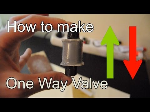 DIY | How to Make Check Valve using a PVC Pipe (One Way Valve)