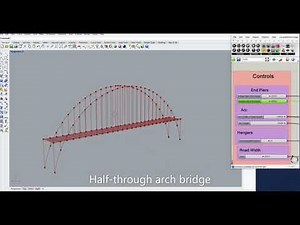Parametric Bridge design Using Grasshopper.