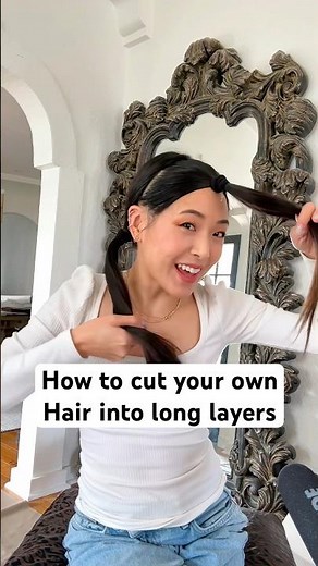 This DIY layered haircut was SO easy & satisfying ✂️