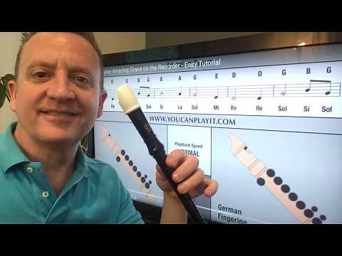 Amazing Grace tutorial for recorder