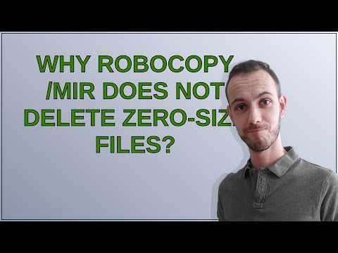 Why ROBOCOPY /MIR does not delete zero-size files?