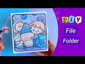 How to make file folder 📂 / handmade paper file folder / DIY easy paper file folder / school craft