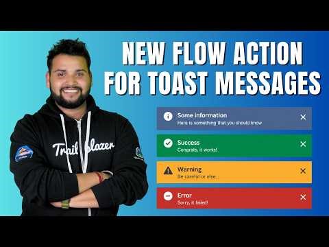 How to Show Toast Message from Salesforce Flow | Show Toast Message Action