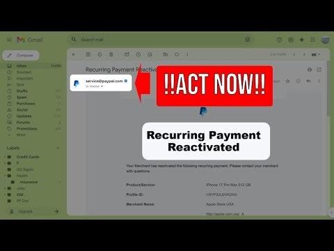 ❗ PayPal Users: Do This IMMEDIATELY When You Get the “Recurring Payment Reactivated” Email!