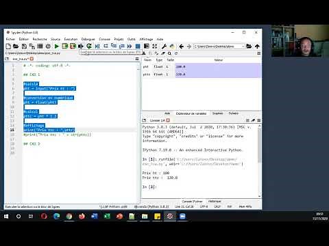 Programmation Python - L'éditeur de code Spyder (Anaconda)