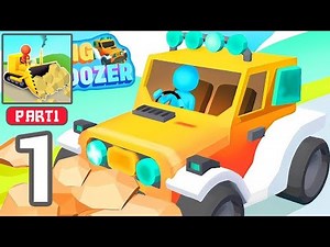 Bulldozer Race - Gameplay Walkthrough Part 1 - Bulldozer Crasher Fun Racing Game (iOS & Android)