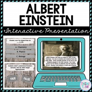 Albert Einstein Interactive Google Slides™ Presentation - Digital Activity