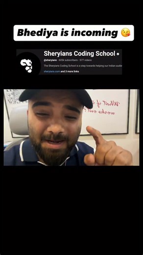 The Sheryians Coding School on Instagram: "Na dare, na gym kare, kuchh bhi code kar de, jab man kare Sheryians 🤙🏻 #sheryians #awwwards #animatedweb"