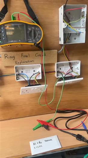 R1 R2 testing #apprenticeelectrician #fyp #lkelectrical #electrician #diyelectrics #commercialelectrician #freeeducation #freeeducation #electricaltesting #fluketester #eicr #am2 | L&K Electrical