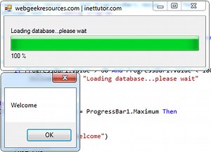 Progress Bar Demo in Visual Basic .Net