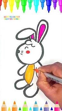 How to Draw a Cute Bunny | Easy Step-by-Step Drawing Tutorial for Kids #easydrawingforkids