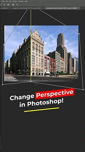 🤯 Change The Perspective of a Building In Photoshop!