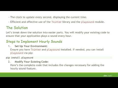 How to Make a Sound Appear Hourly in Python: Step-by-Step Guide