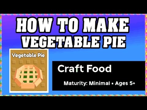How To Make VEGETABLE PIE in CRAFT FOOD ROBLOX [Unlock New Recipe] [walkthrough]