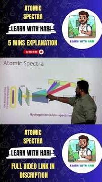 ATOMIC SPECTRUM | SPECTRAL SERIES OF HYDROGEN ATOM | CLASS 12 | CBSE | NEET | #physics #education
