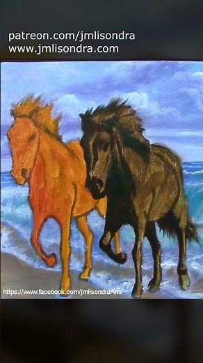 How to Paint 2 Horses in Acrylics? / JMLisondra