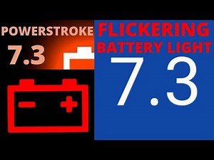 7.3 POWERSTROKE FLICKERING BATTERY WARNING LIGHT FIX.............
