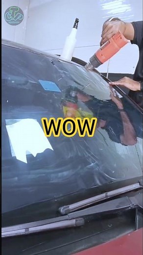 Perfect Front Windshield Tinting | Crystal Clear Finish Like a Pro! 🔥 #shorts #tinting