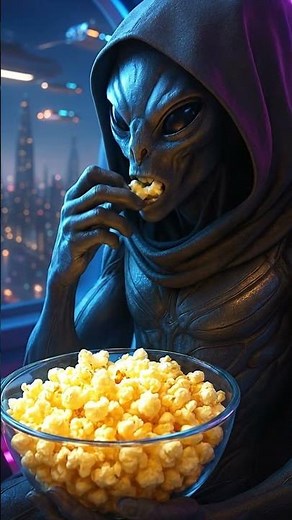 Alien Popcorn ASMR 🍿 | Neon Spaceship Serenity