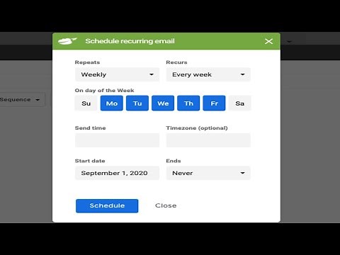 How to Send Recurring Emails in Gmail